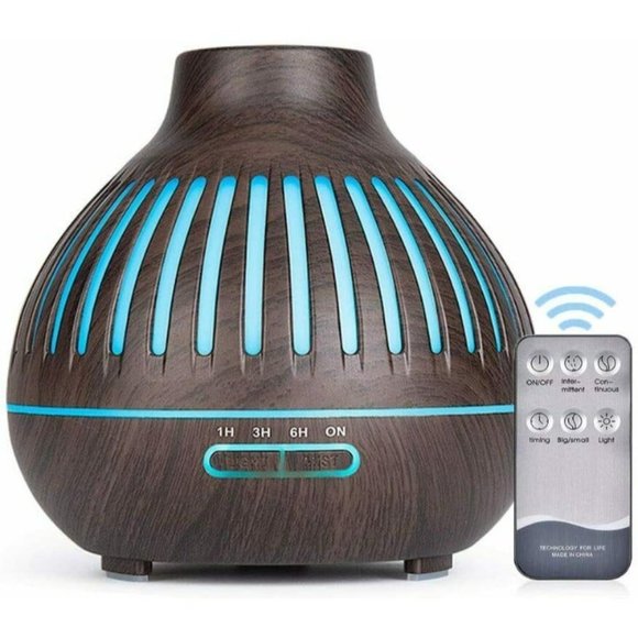 NEW Aroma Diffuser 400mL Essential Oil Ultrasonic Cool Mist Humid Dark Remote - Picture 5 of 5